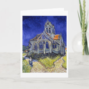 Carte L'église d'Auvers, Van Gogh
