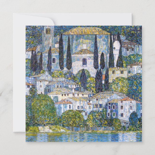 Carte L'église de Cassone | Gustav Klimt | Poster (Devant)