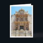 Carte L'Église de l'Assomption de Notre-Dame de Lliria<br><div class="desc">L'Église de l'Assomption de Notre-Dame,  Lliria Greeting Card. Vous pouvez facilement customiser ce produit gratuitement si vous souhaitez ajouter du libellé ou changer la couleur du arrière - plan.</div>