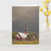 Carte L'église Lofoten (Fleur jaune)