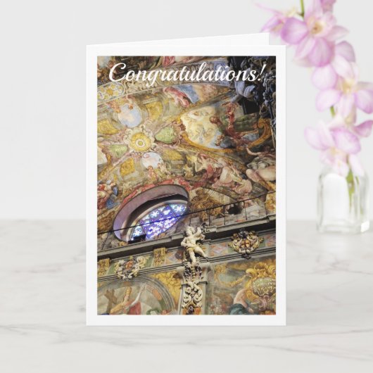 Carte L'église San Nicolás, Valence City, Espagne (Orchidée)