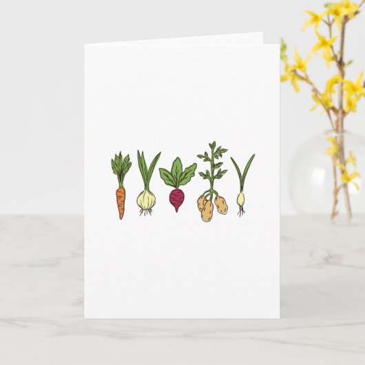 Carte légumes (Fleur jaune)