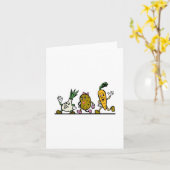 Carte Légumes dansants (Fleur jaune)