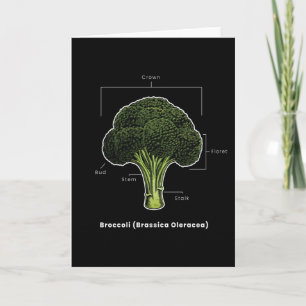 Carte Légumes végétaux de Brocoli Vegan
