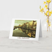 Carte Leiden Pays-Bas (Fleur jaune)