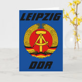 Carte Leipzig, DDR, RDA - Allemagne de l'Est (Ossi) (Fleur jaune)
