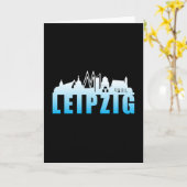 Carte Leipzig Germany City Cityscape Funny Gift Idea (Fleur jaune)