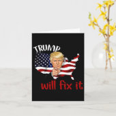 Carte L'Élection De Trump En 2024 Résoudra Sa Conception (Fleur jaune)