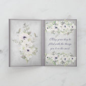 Carte L'Elégante aquarelle florale de la Fête des mères  (Intérieur)