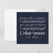 Carte L'elisir d'amore 2 (Devant / Derrière)