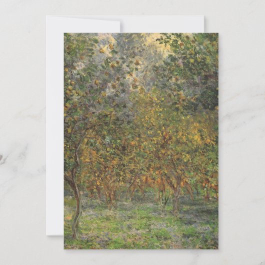 Carte Lemon Grove à Bordighera par Claude Monet (Devant)