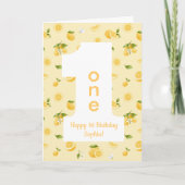 Carte Lemon ONE Happy Birthday Card (Devant)