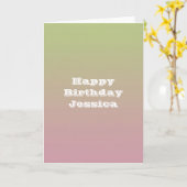 Carte Lémonade rose (Fleur jaune)