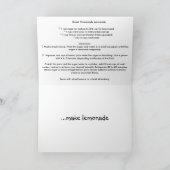 Carte Lemonade : si la vie vous donne des citrons (Intérieur)