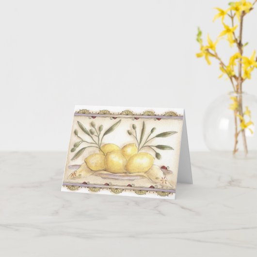 Carte Lemon's et Ladybug's - Note Card (Fleur jaune)