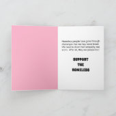 Carte L'empathie pour les sans-abri : (Intérieur)