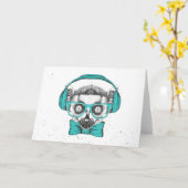 Carte Lemur | Music Lover (Fleur jaune)