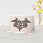 Carte L'encre d'essai de Rorschach éponge la (Fleur jaune)