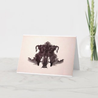 Carte L'encre d'essai de Rorschach éponge la peau