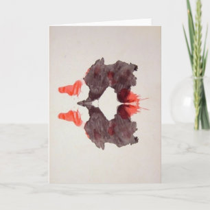 Carte L'encre d'essai de Rorschach éponge le plat 2 deux