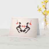 Carte L'encre d'essai de Rorschach éponge le plat 3 deux (Fleur jaune)