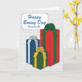 Carte Lendemain de Noël (Fleur jaune)