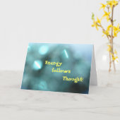 Carte L'énergie suit la pensée T... (Fleur jaune)