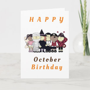CARTE L'ENFANT MAGNIFIQUE A **OCTOBRE** ANNIVERSAIRE