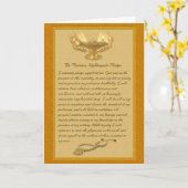 Carte L'engagement de Florence Nightingale (Fleur jaune)