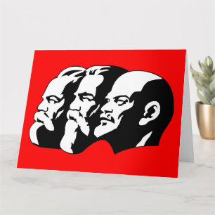 Carte Lénine, Marx, Engels, Union soviétique, communisme