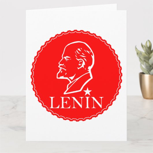 Carte Lénine, URSS, CCCP, Union soviétique, communisme (Petite plante)