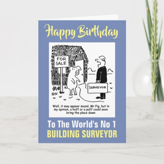 Carte L'enquêteur du bâtiment regarde la maison de M. Pi (Devant)