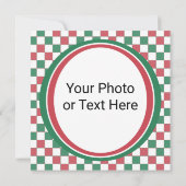 Carte L'Enseigne Rétro du Père Noël – Ho Ho Ho Joyeux &  (Dos)