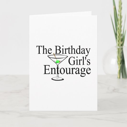 Carte L'Entourage des filles d'anniversaire (Devant)