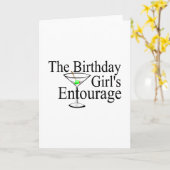 Carte L'Entourage des filles d'anniversaire (Fleur jaune)