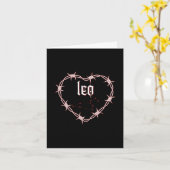 Carte Leo Constellation Gothique Dark Edgy Anniversaire (Fleur jaune)