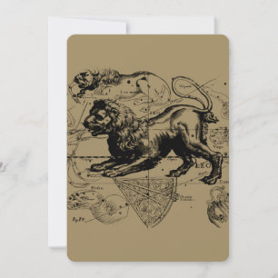 Carte Leo Constellation Hevelius 1690 Juillet23 - Août 2