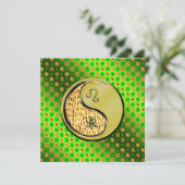 Carte Leo et chèvre métallique (Debout devant)