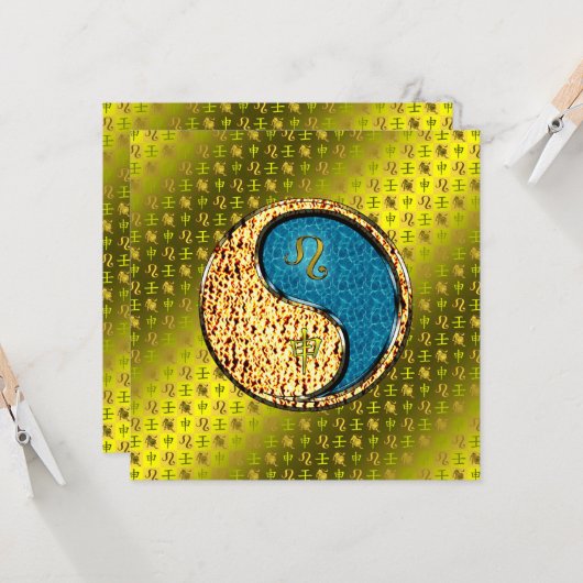 Carte Léo et singe de l'eau (Devant/Arrière en situation)