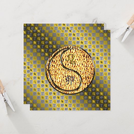 Carte Leo & Fire Rabbit (Devant/Arrière en situation)