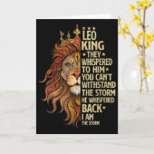 Carte Leo King They Whispered To Him You Cant With Stand (Fleur jaune)