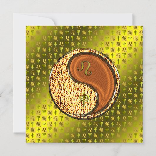 Carte Leo & Wood Monkey (Devant)