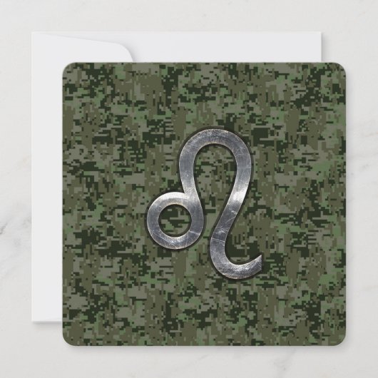 Carte Léo Zodiac Connexion Camouflage numérique vert (Devant)