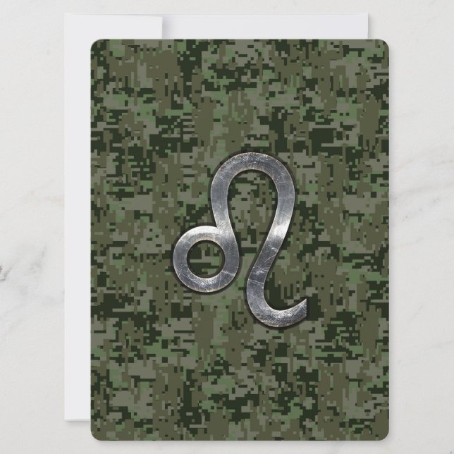 Carte Léo Zodiac Connexion Camouflage numérique vert (Devant)