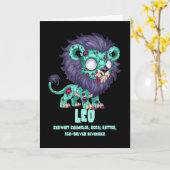 Carte Leo Zombie (Fleur jaune)