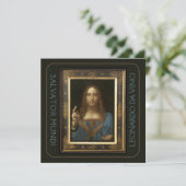 Carte Leonardo da Vinci 1500 Salvator Mundi Hi-Def (Debout devant)