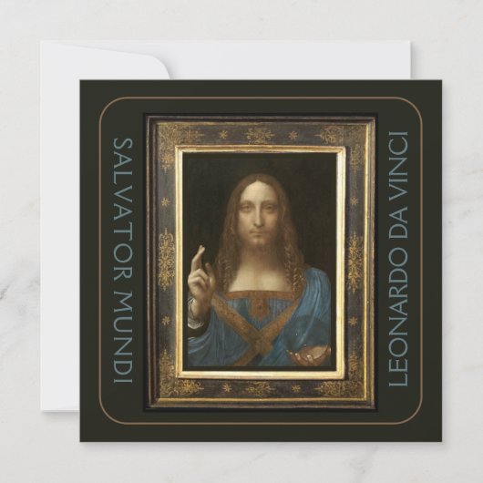 Carte Leonardo da Vinci 1500 Salvator Mundi Hi-Def (Devant)