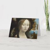 Carte Leonardo Da Vinci Ginevra De' Benci Peinture (Devant)