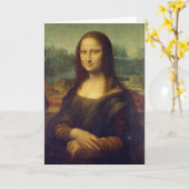 Carte Leonardo Da Vinci, Mona Lisa, La Gioconda (Fleur jaune)