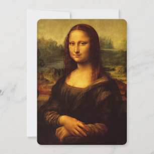 Carte Leonardo Da Vinci Mona Lisa Peinture d'Art